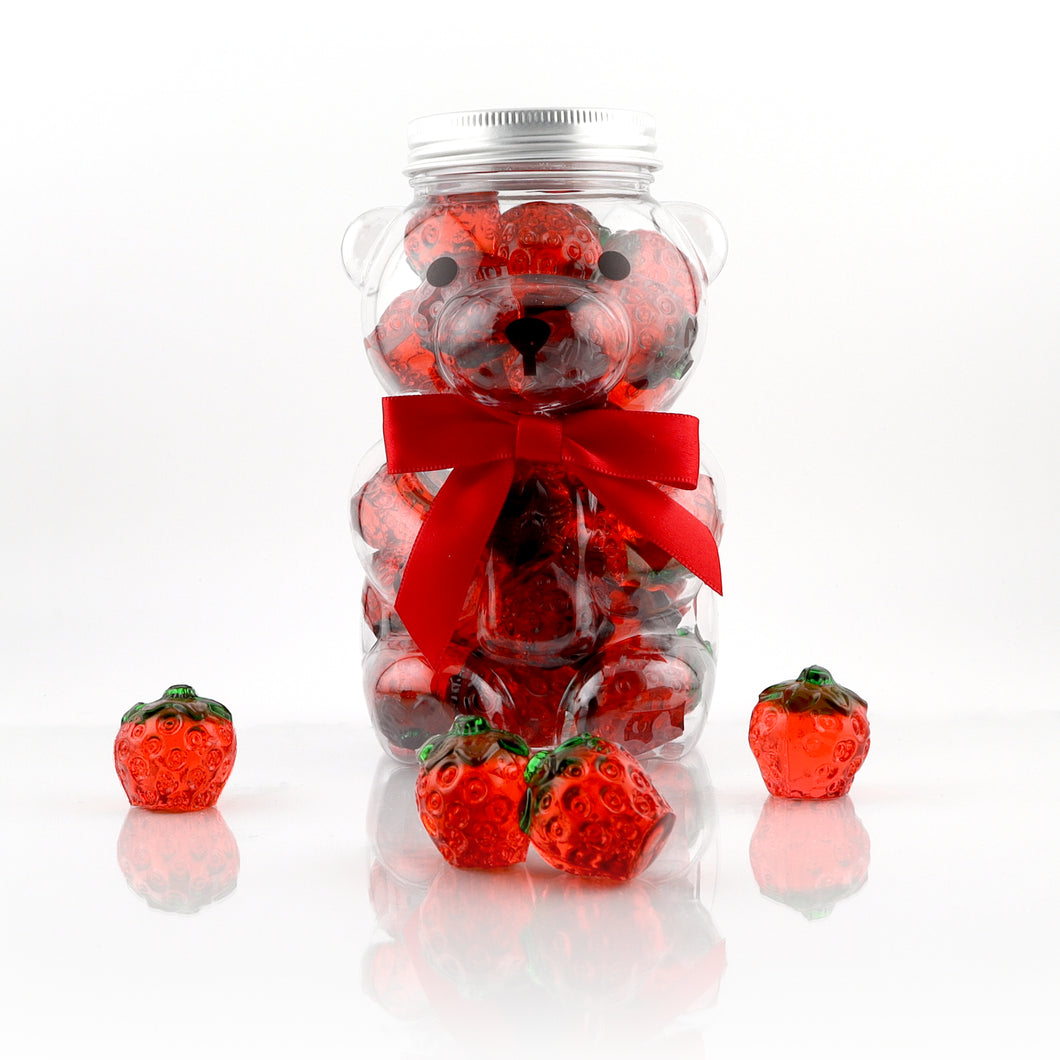 Summer Bear filled with 3-D Strawberries